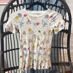 Roller Rabbit White Kids Nightgown with Colorful Print